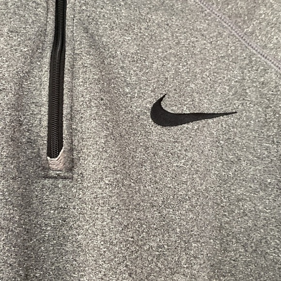 Nike Golf Thermafit Gray Grey Black Swoosh Pullover Jacket Sweatshirt Size XL - Picture 4 of 8